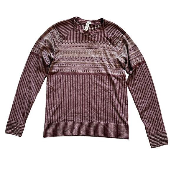 LULULEMON Rest Less Pullover Burgundy Top Size XS Athleisure Activewear Preppy - Picture 1 of 7